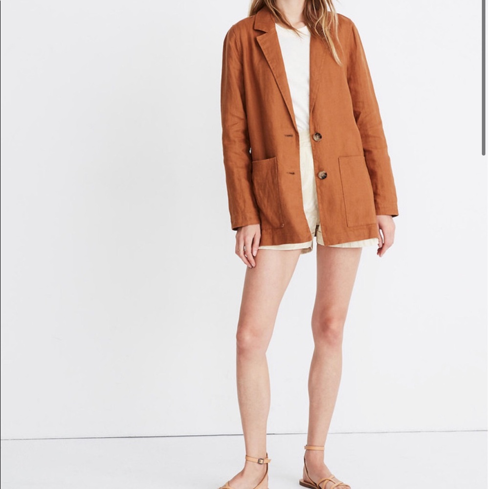 Madewell linen blazer, size small
